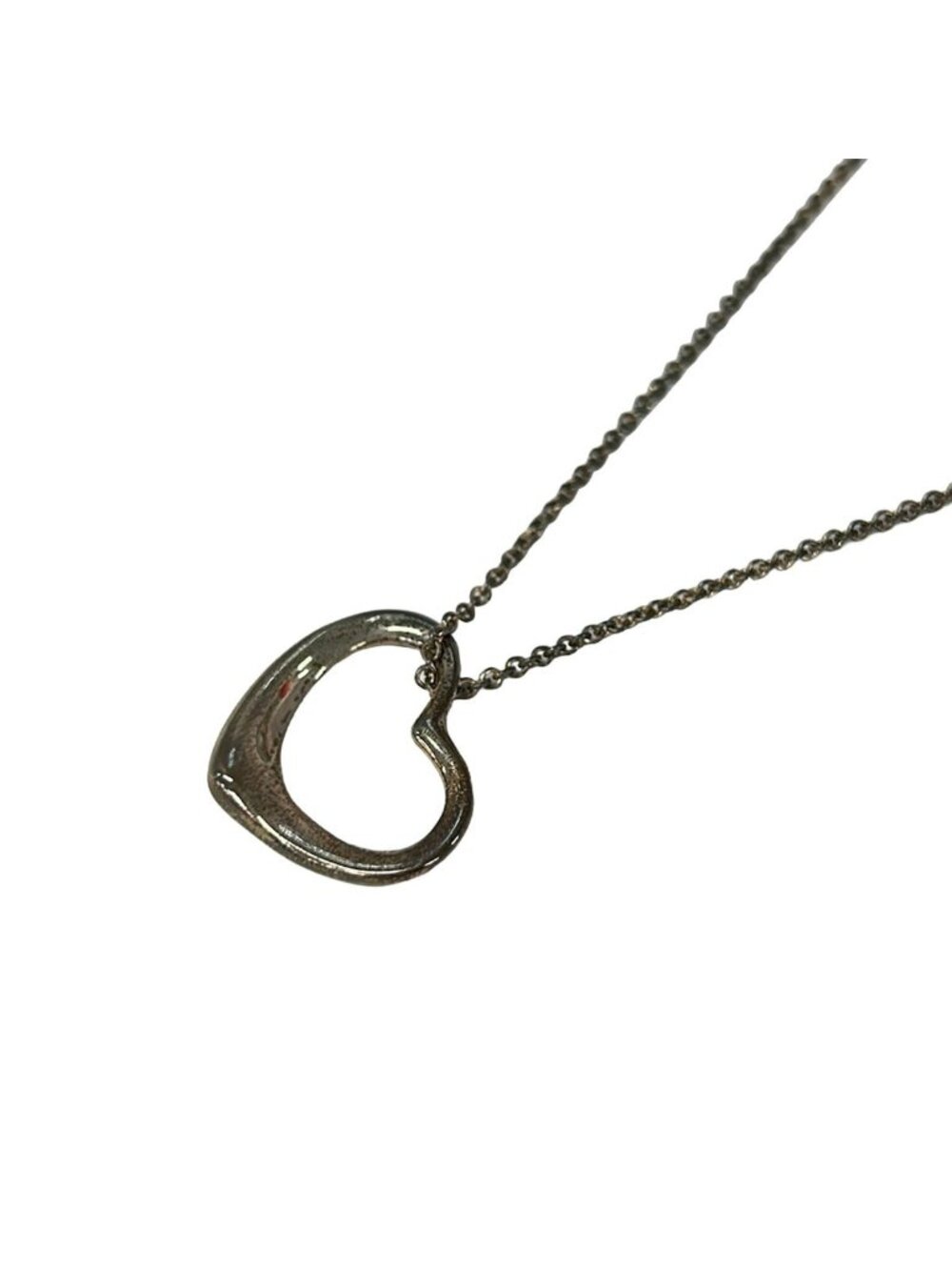 Tiffany & Co Necklace Open Heart Silver